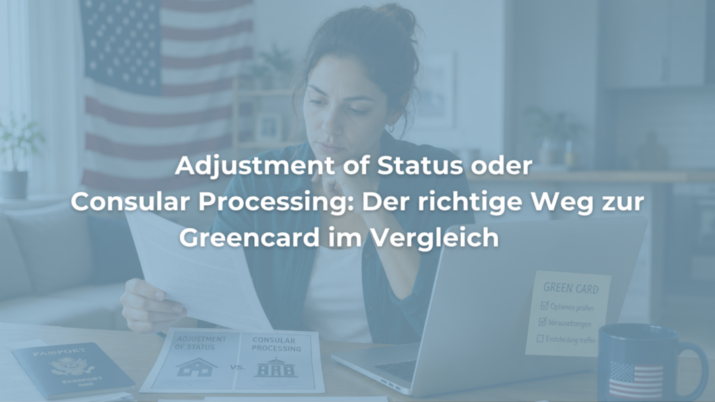 Frau vergleicht Wege zur US-Greencard