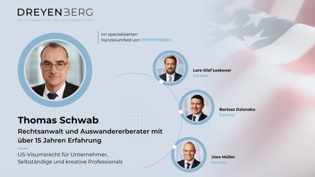 Porträt von Thomas Schwab, Rechtsanwalt für US-Visarecht